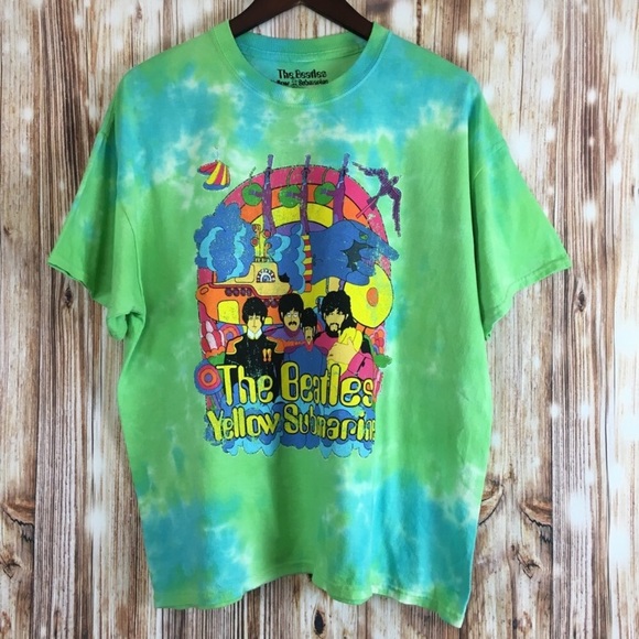 Beatles Yellow Submarine Tie Dye Shirt 